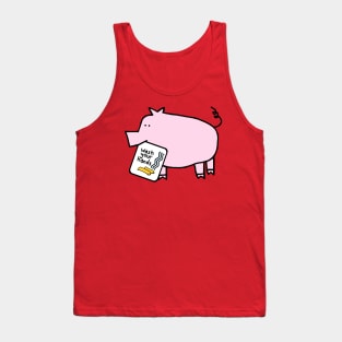Pink Pig Says Wash Your Hands Tank Top